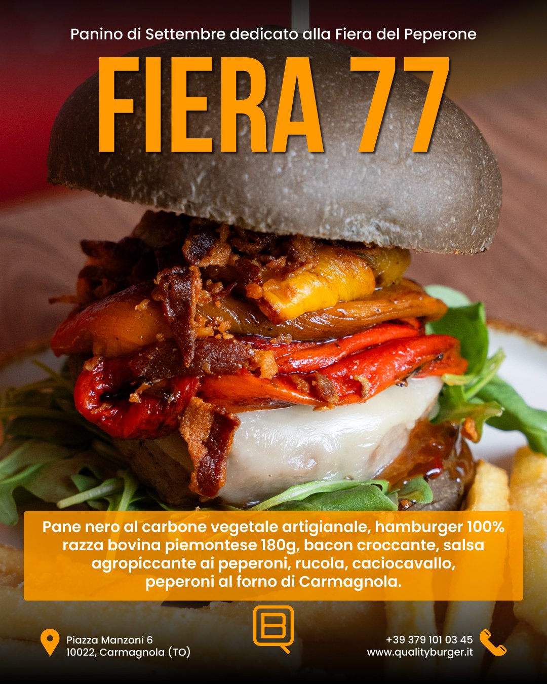 Fiera 74 Panino di novembre di quality burger 