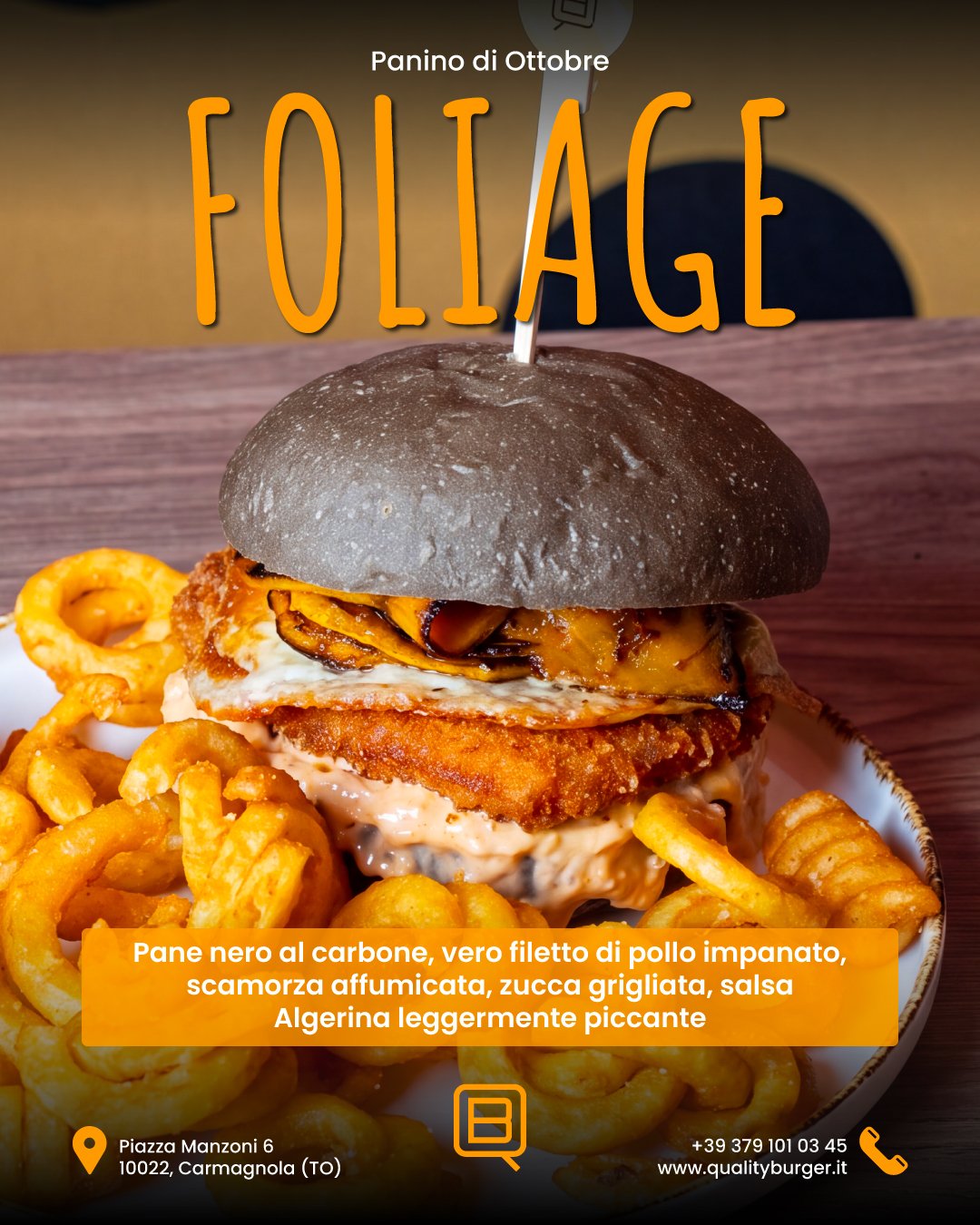 Fiera 74 Panino di novembre di quality burger 